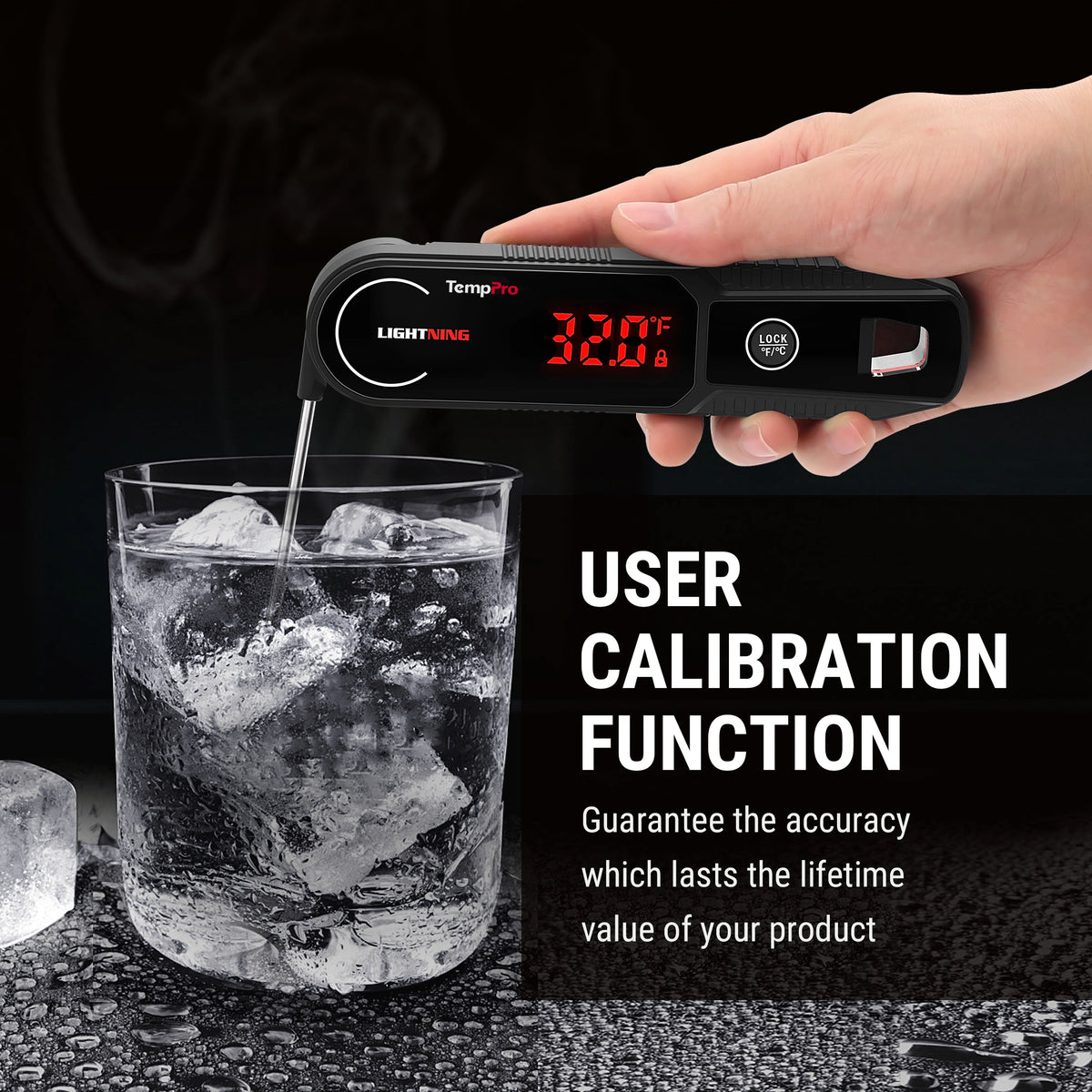 TempPro TP622 Lightning Instant-Read Meat Thermometer — Ultra-Fast, Waterproof