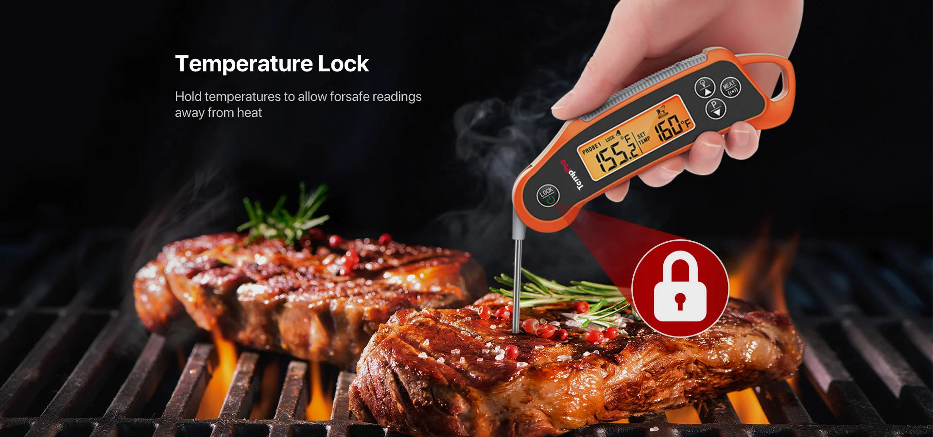 Termómetro para carne 2 en 1 TP710