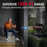 Thermomètre à viande sans fil TempPro TempSync PLUS TP829B — Portée RF de 300 m, 4 sondes et double minuterie