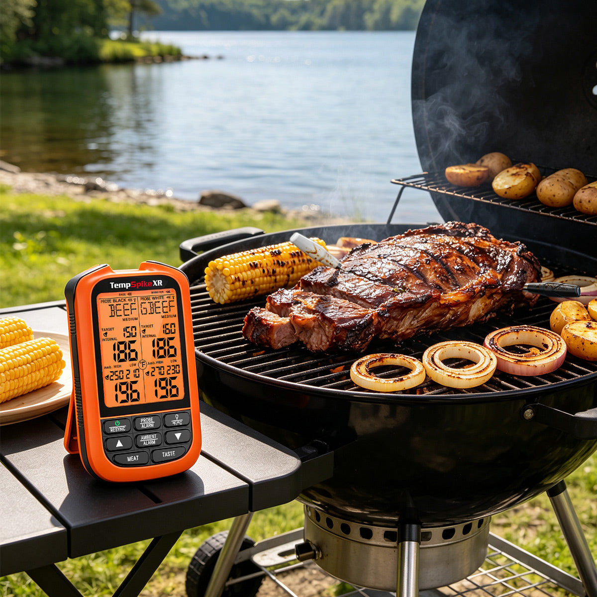 TempPro TempSpike XR TP863B Wireless Meat Thermometer — Extra-Long-Range Bluetooth