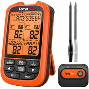 Thermomètre à viande sans fil TempPro TempSpike XR TP863B — Portée RF de 600 m, 2 sondes sans fil