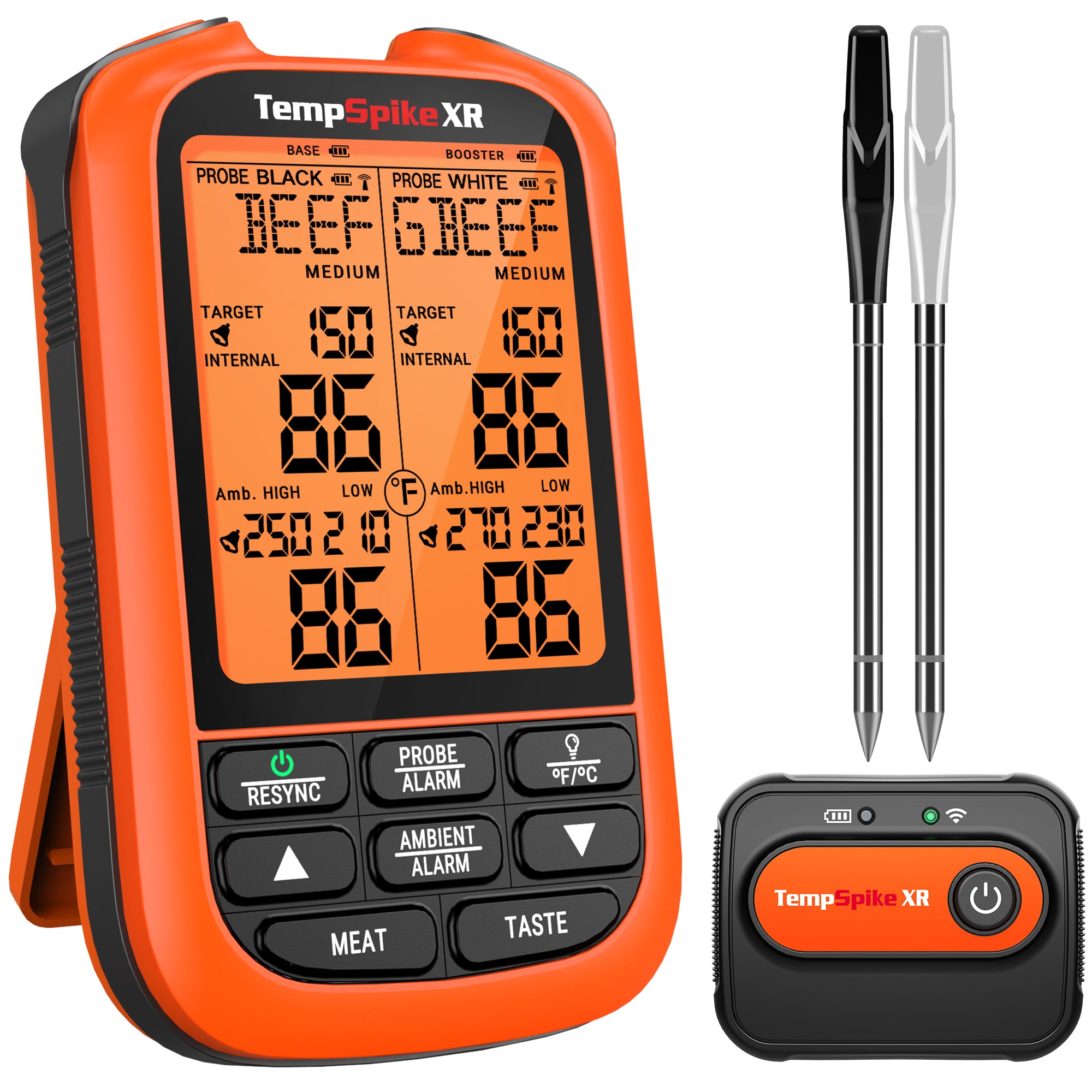 TempPro TempSpike XR TP863B Wireless Meat Thermometer — Extra-Long-Range Bluetooth