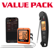 TempPro TP920 Bluetooth Meat Thermometer + TP605 Instant-Read Thermometer — Value Pack