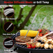 Termómetro inalámbrico para carne con Bluetooth TP920