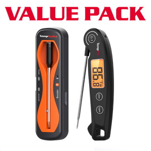 TempPro TempSpike TP960 Wireless Meat Thermometer + TP605 Instant-Read Thermometer — Value Pack