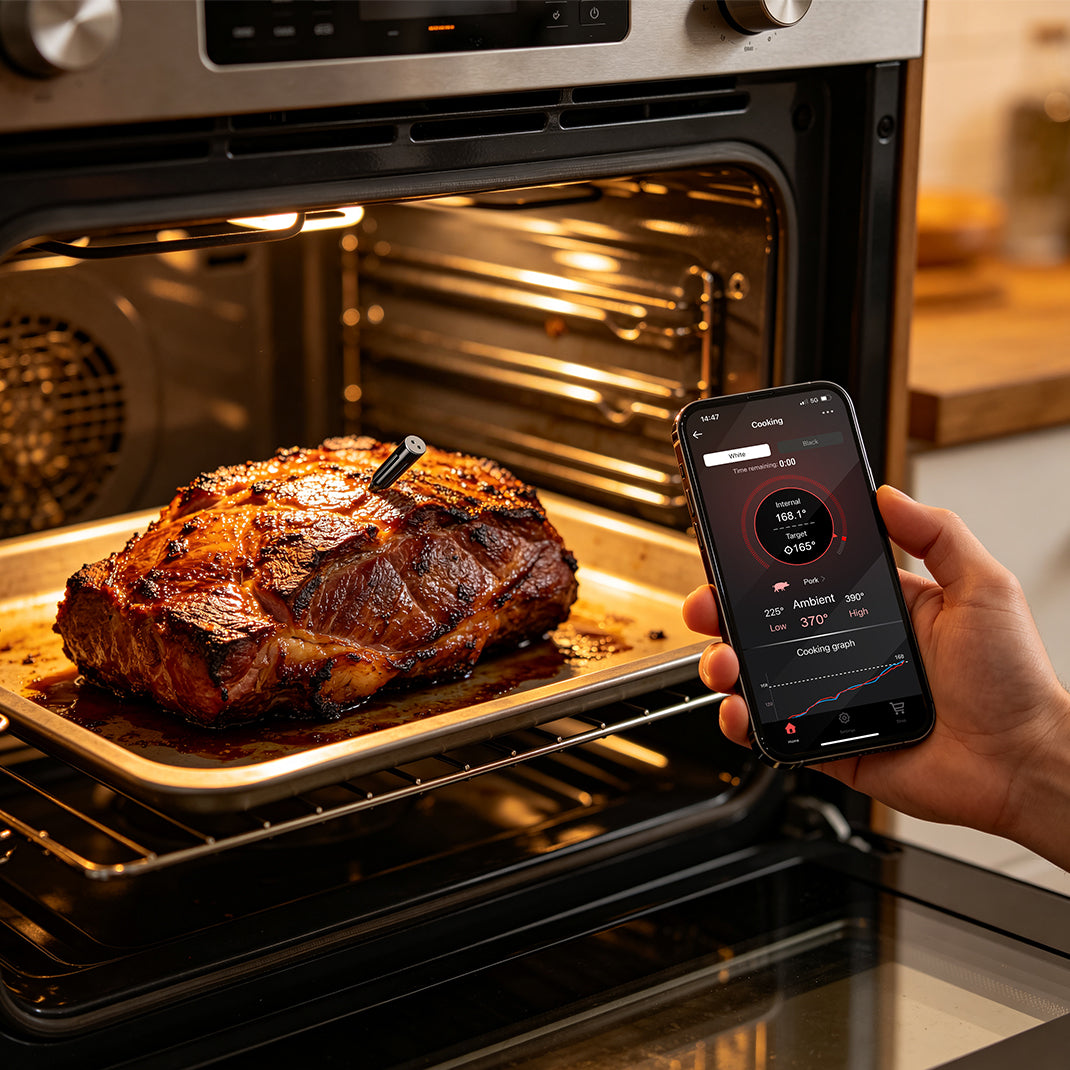 Termómetro inalámbrico para carne TP962 Twin TempSpike con Bluetooth (alcance de 152 m)