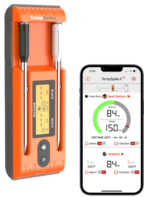 TempPro Twin TempSpike TP962 Wireless Meat Thermometer + TP620 Instant-Read Thermometer — Value Pack