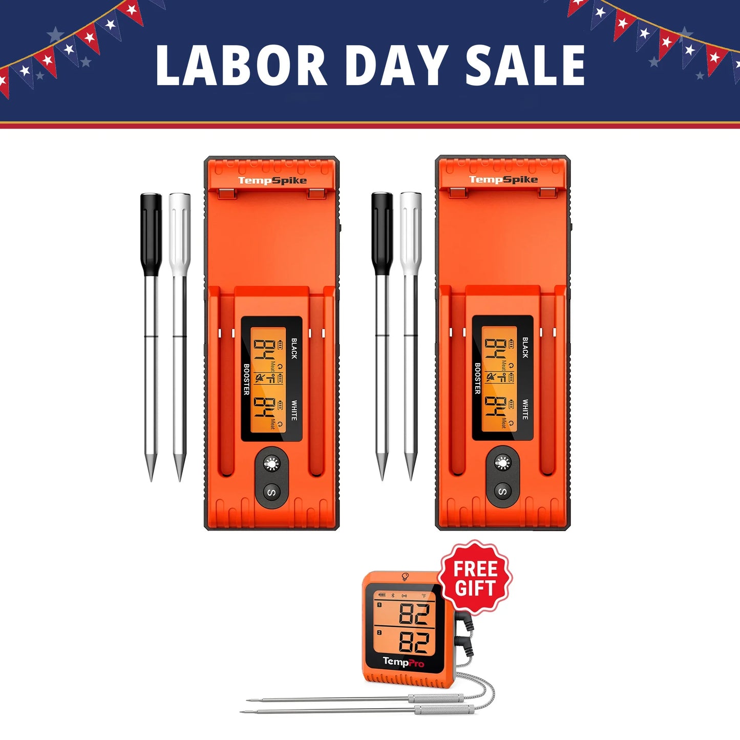 TempPro Twin TempSpike TP962 Bundle — 2 Free Gifts