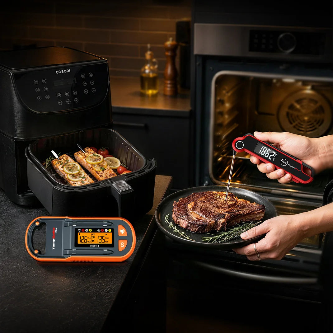 TempPro Twin TempSpike Plus TP972 Wireless Meat Thermometer + TP620 Instant-Read Thermometer — Value Pack