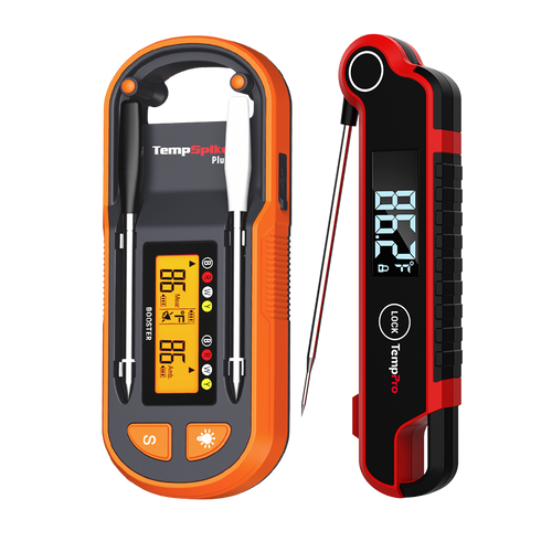 TempPro Twin TempSpike Plus TP972 Wireless Meat Thermometer + TP620 Instant-Read Thermometer — Value Pack