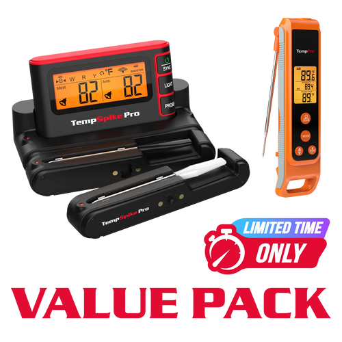 TempPro TempSpike Pro TP980 WiFi Meat Thermometer (2 Probes) + TP420 2-in-1 Infrared & Instant-Read Thermometer