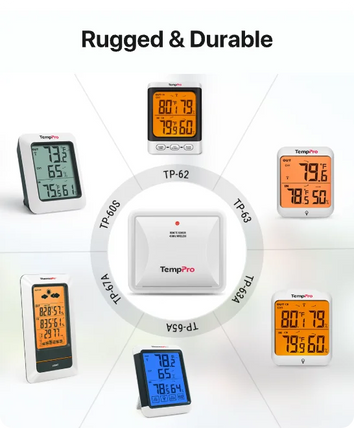 Sensor de humedad adicional TempPro TX-2B — 915MHz, para termómetros de interior/exterior