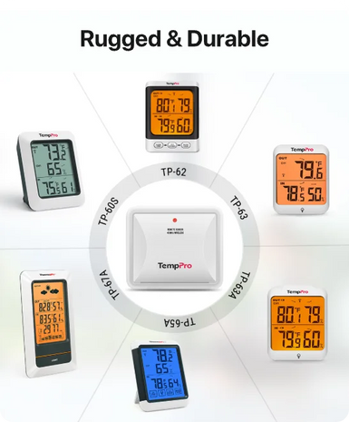 Sensor de humedad adicional TempPro TX-2B — 915MHz, para termómetros de interior/exterior