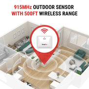 Sensor de humedad adicional TempPro TX-2B — 915MHz, para termómetros de interior/exterior