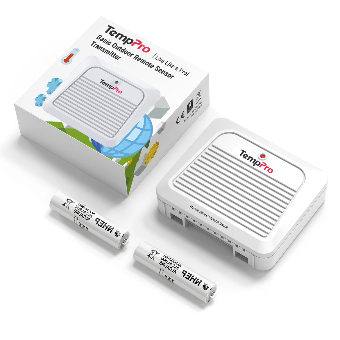Sensor externo adicional TempPro TX-7B — para TP260B/TP280B, inalámbrico