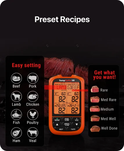 TempPro TempSpike XR TP863B Wireless Meat Thermometer — Extra-Long-Range Bluetooth