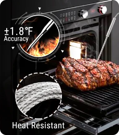 Termómetro inalámbrico TempPro TempSync PLUS TP828BW para carne — RF de 152 m, sondas dobles, 4 modos de alarma · Edición para tiendas