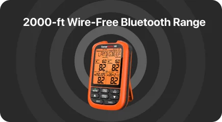 TempPro TempSpike XR TP863B Wireless Meat Thermometer — Extra-Long-Range Bluetooth