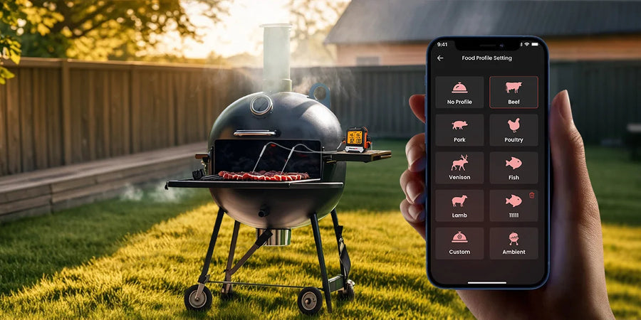 Termómetro de carne inalámbrico TempPro TempSync ELITE TP904 — Bluetooth inteligente, alertas por aplicación