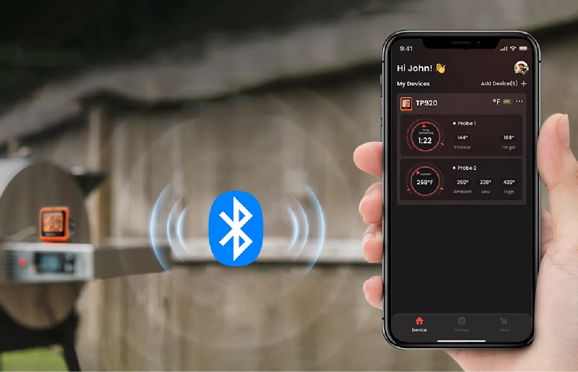 TempPro TP930 Wireless Meat Thermometer — Smart Bluetooth, App Alerts