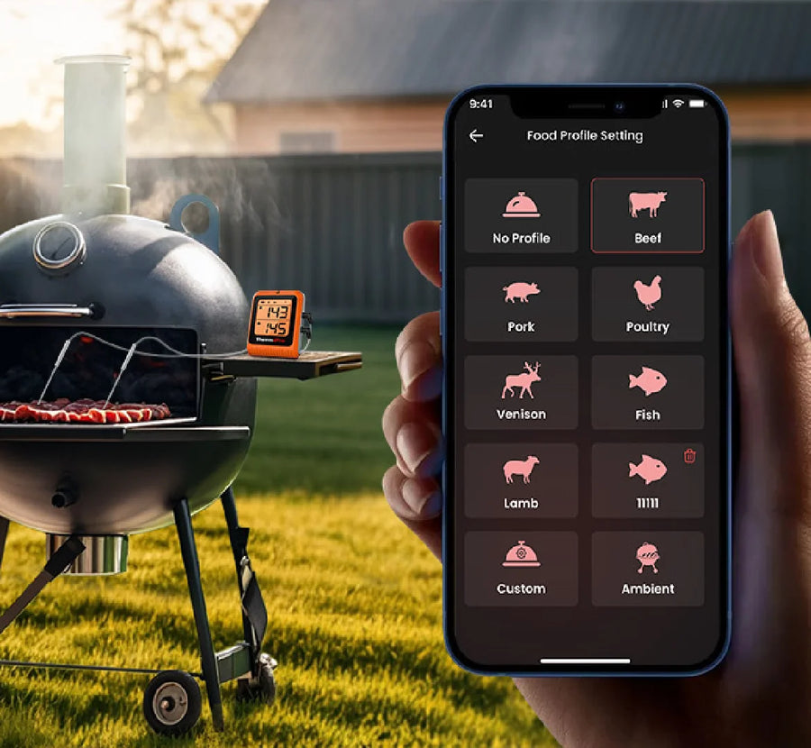 Thermomètre à viande sans fil TempPro TempSync ELITE TP920 — Bluetooth intelligent, alertes d'application