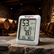 TempPro TempAir CORE TP50 Digital Indoor Thermometer & Hygrometer — Calibratable, Large Backlit