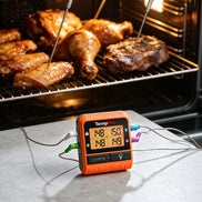 Thermomètre à viande sans fil TempPro TempSync PLUS TP829B — Portée RF de 300 m, 4 sondes et double minuterie