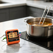 Thermomètre à viande sans fil TempPro TempSync PLUS TP829B — Portée RF de 300 m, 4 sondes et double minuterie