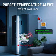 Termómetro inalámbrico para congelador y refrigerador TempPro TP210B de 500 pies con sensores duales