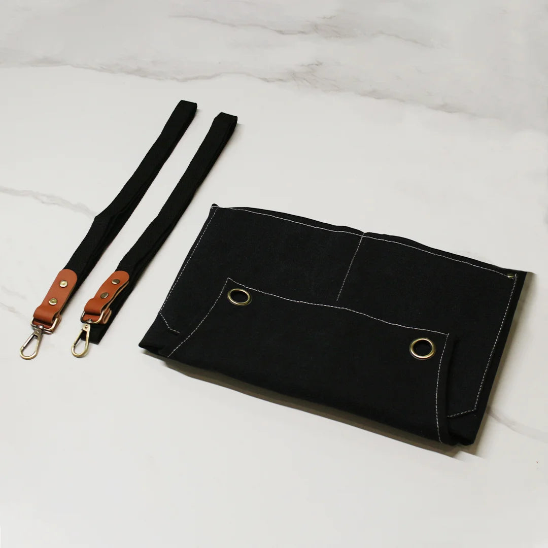 Delantal de cocina y barbacoa TempPro - Correas desmontables, 100% lona