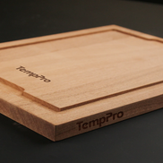 Tabla de cortar TempPro de madera de Sapele — Ranura para jugos, Madera dura duradera