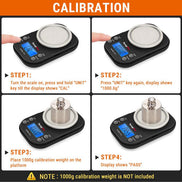 TempPro IC255 Digital Pocket Scale: 300g or 1000g Capacity