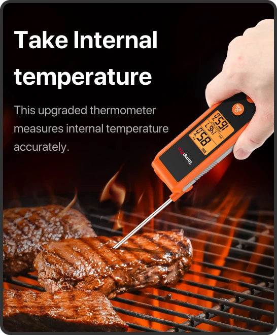 Termómetro infrarrojo TP420 2 en 1 de lectura instantánea para cocinar