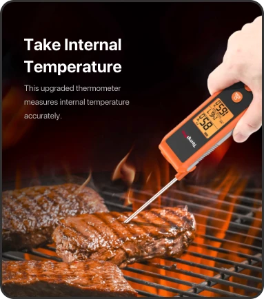 Termómetro infrarrojo TP420 2 en 1 de lectura instantánea para cocinar