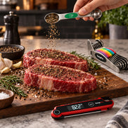 TempPro ATY13 Magnetic Measuring Spoon Set: 8-Piece Dual-Sided Stainless Steel with Leveler included