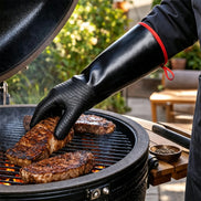 TempPro TP100 Waterproof BBQ Gloves — 932°F Heat-Resistant, 14" Sleeves
