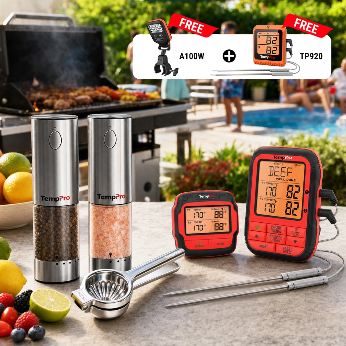 Poolside Barbecue Party Main Set