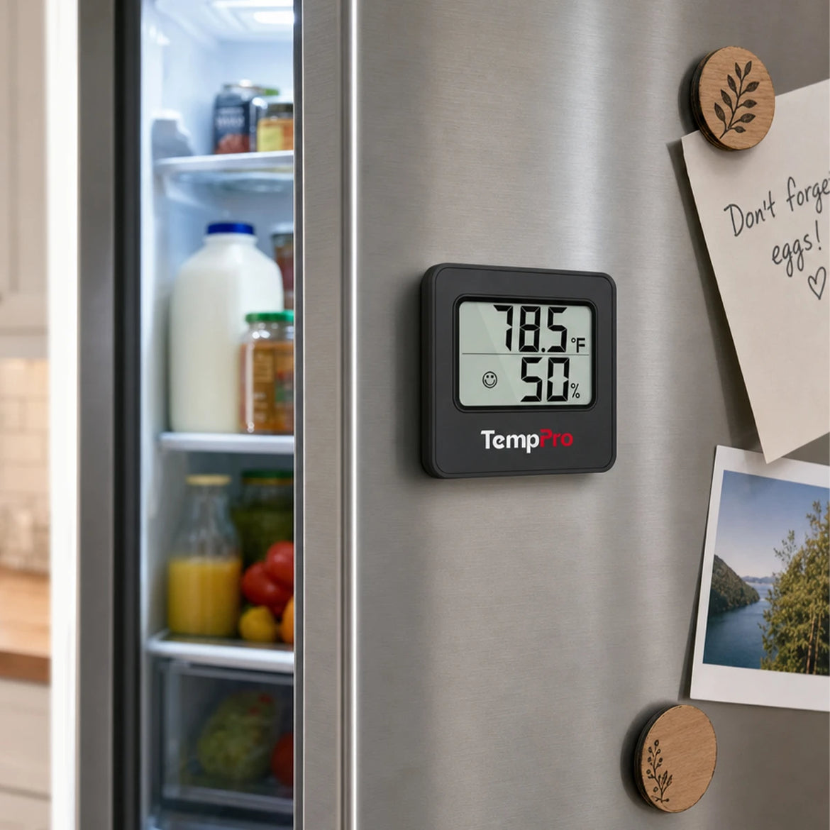 TempPro TempAir CORE TP157 Indoor Thermometer & Hygrometer — ±2.0°F/±2% RH, 10s Refresh