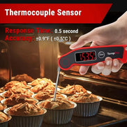 Termómetro de carne de lectura instantánea TempPro TempSwift ELITE TP19 — Digital, rápido y preciso, retroiluminado