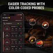 TempPro TempSpike Pro TP980 Smart Wireless Meat Thermometer — Up to 4 Probes, Wi-Fi, 1,060-ft Bluetooth