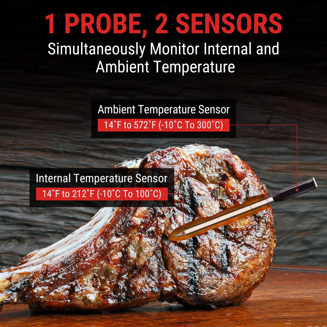 TempPro TempSpike TP960 Smart Wireless Meat Thermometer — Truly Wireless, Bluetooth