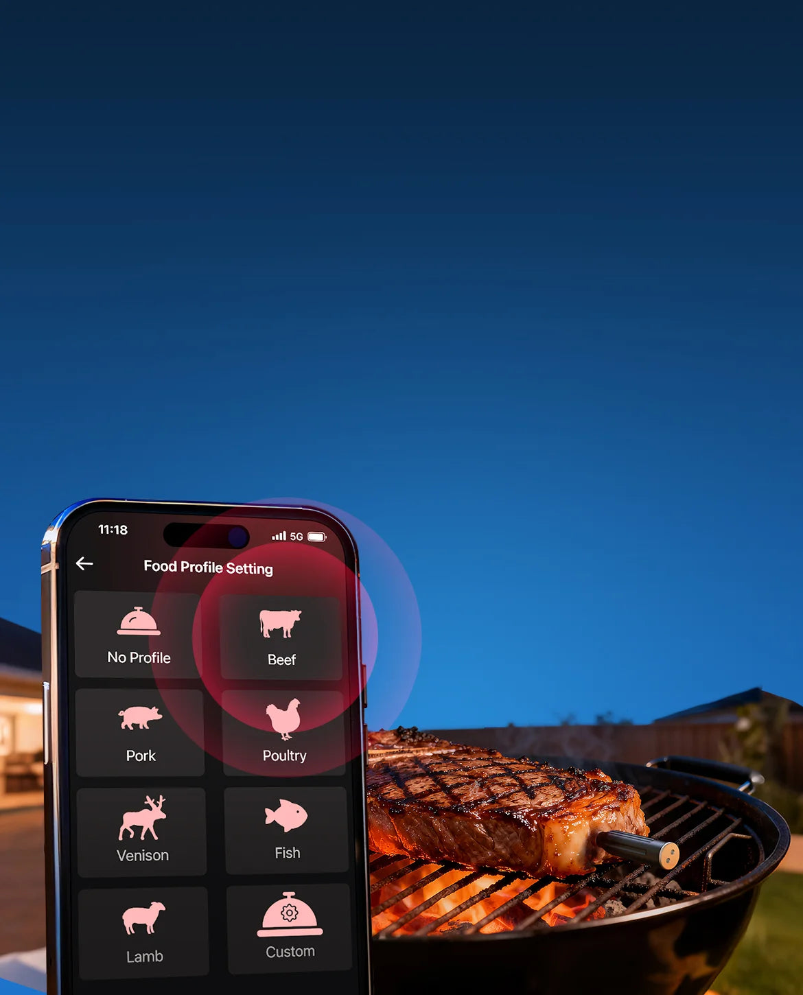 TempPro TempSpike TP960 Smart Wireless Meat Thermometer — Truly Wireless, Bluetooth