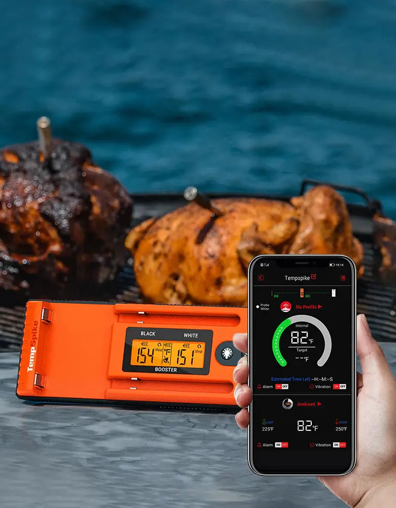 Termómetro inalámbrico para carne TP962 Twin TempSpike con Bluetooth (alcance de 152 m)