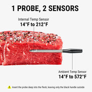 TempPro TempSpike Plus TP970 Smart Wireless Meat Thermometer — Truly Wireless, 600-ft Bluetooth