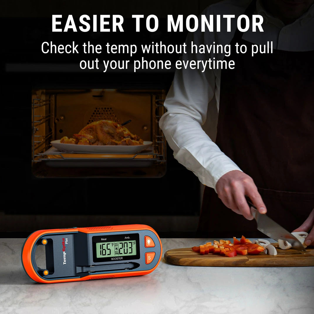 Thermomètre à viande Bluetooth sans fil TempSpike Plus TP971 – Portée de 183 m