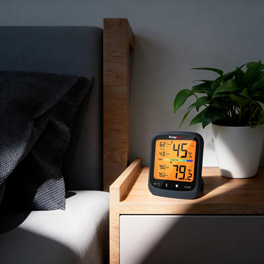 temppro Bluetooth Indoor Outdoor Thermometers tp359w scene 1