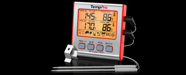 TempPro TP17W Dual-Probe Leave-In Meat Thermometer—Timer, USDA Presets & High/Low Alarm