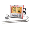 TempPro TP17W Dual-Probe Leave-In Meat Thermometer—Timer, USDA Presets & High/Low Alarm