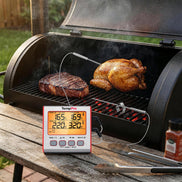 TempPro TP17W Dual-Probe Leave-In Meat Thermometer—Timer, USDA Presets & High/Low Alarm