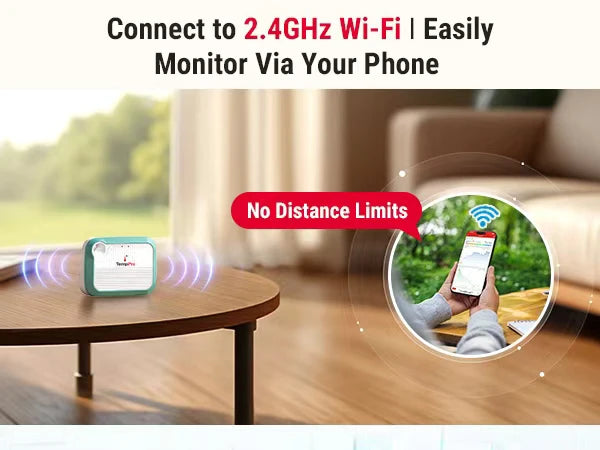 Thermomètre et hygromètre Wi-Fi TempPro TP371 — Connexion Wi-Fi, Autonomie de la batterie prolongée